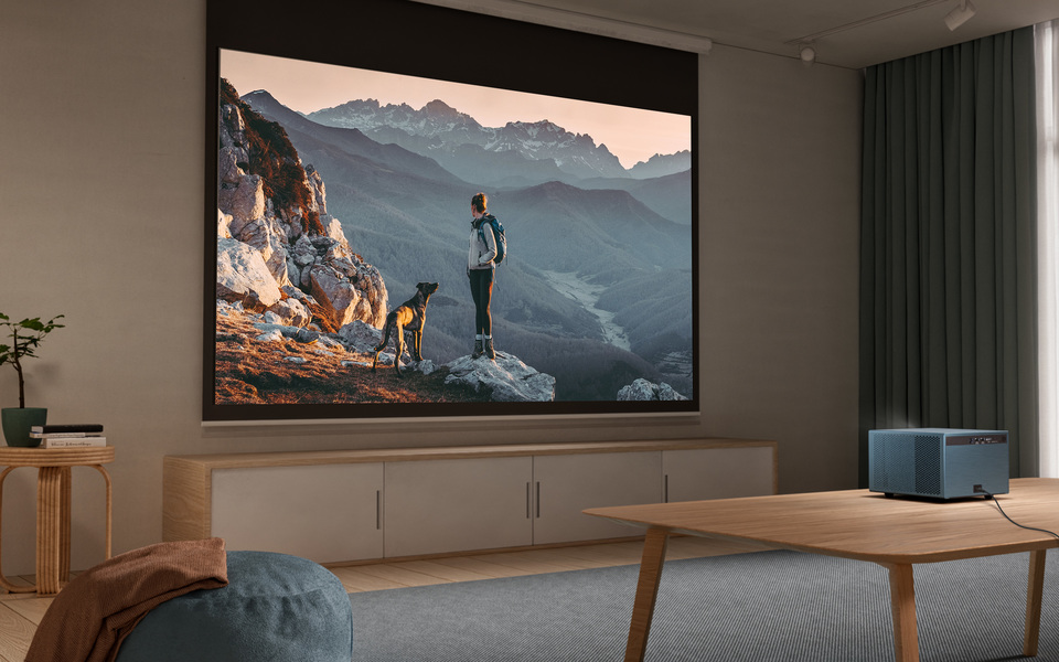 ViewSonic LX60HD 1080p Google TV 内蔵スマート LED プロジェクター